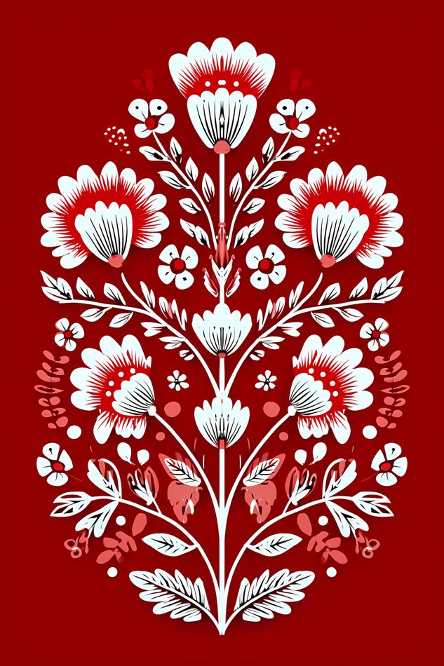 Nordic Floral No. 011 printable wall art