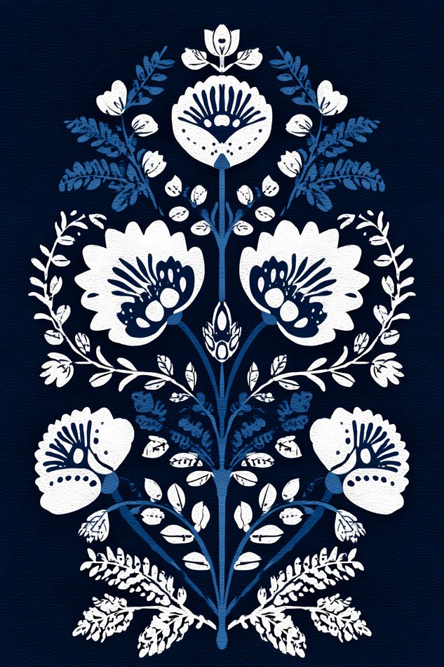 Nordic Floral No. 048 printable wall art