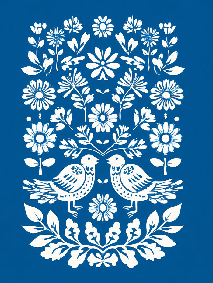 Nordic Floral No. 052 printable wall art
