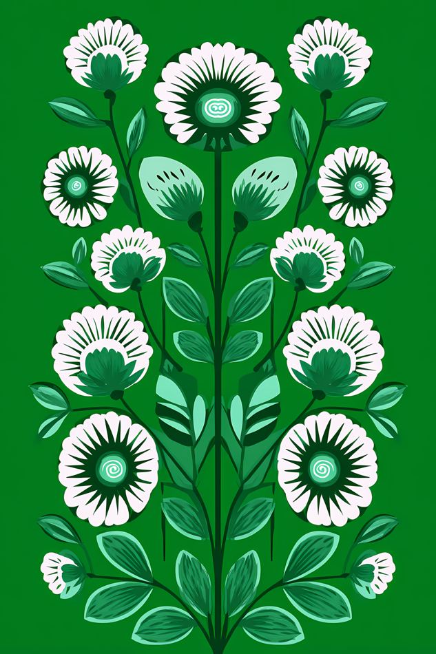 Nordic Floral No. 061 printable wall art