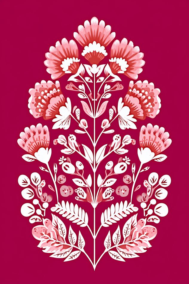 Nordic Floral No. 085 printable wall art