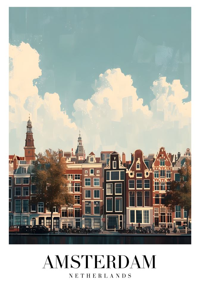 Amsterdam Netherlands printable wall art
