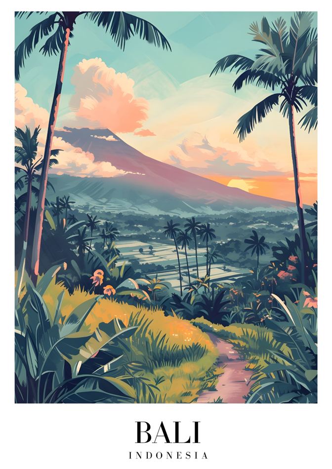 Bali Indonesia printable wall art
