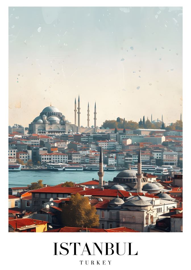 Istanbul Turkey printable wall art