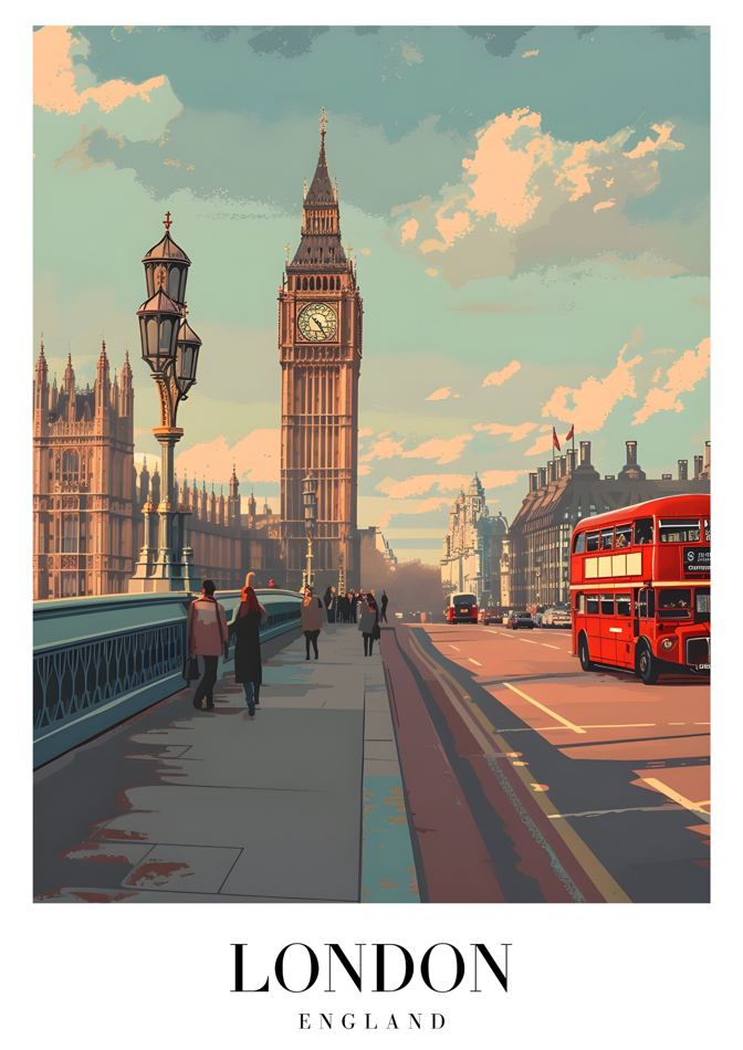 London England printable wall art