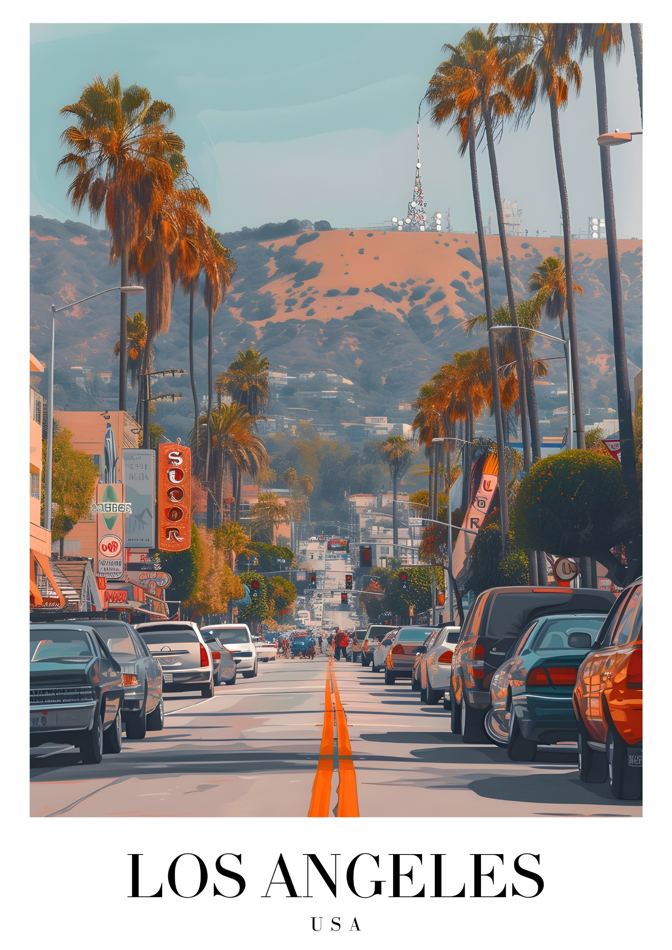 Los Angeles USA printable wall art