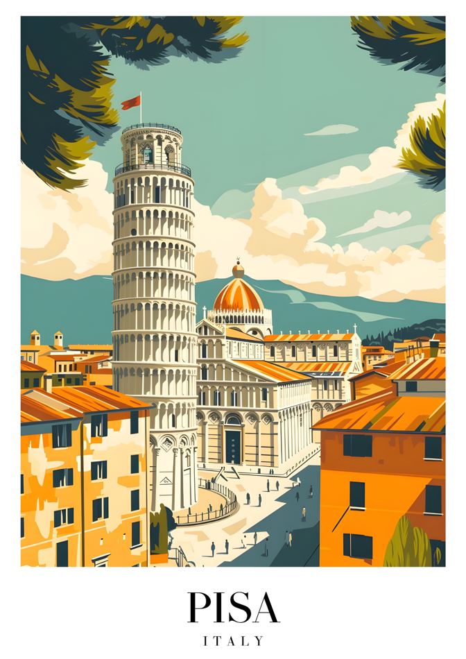 Pisa Italy printable wall art