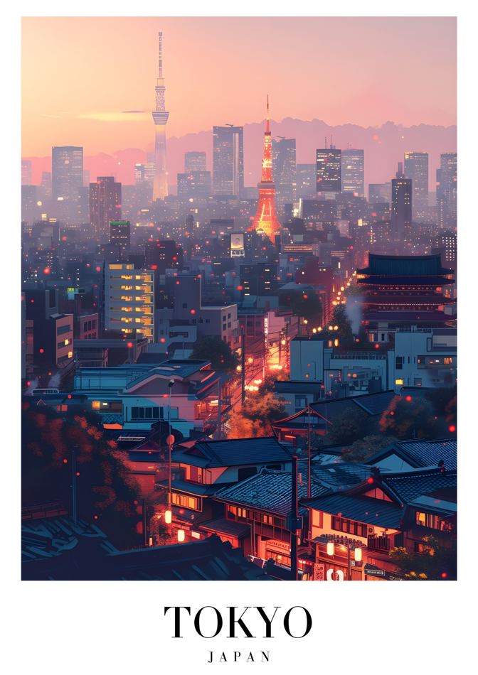 Tokyo Japan printable wall art